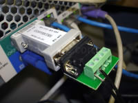 RS485 to RS323 converter connected to PC