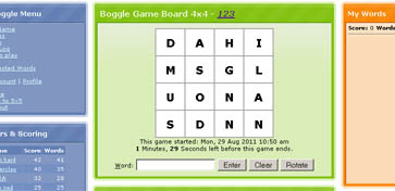 Weboggle Website